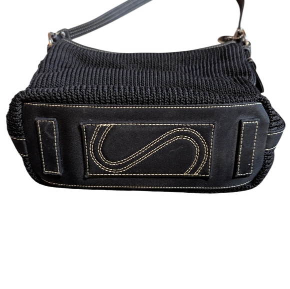 The Sak Black Knit Shoulder Bag Y2K 90s - Picture 3 of 9